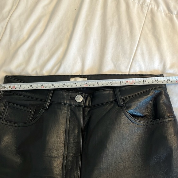 Wilfred Melina Pants faux vegan black leather. Size 8 Streetwear edgy minimalis… - Picture 11 of 13